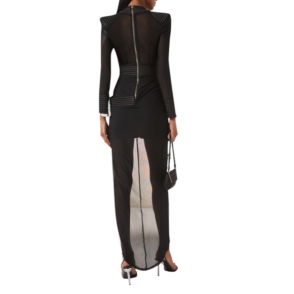 Revolve Zhivago Eye Of Horus Sheer Gown in Black Size 2 dress formal goth unique - Picture 4 of 16